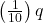  \left( \frac{1}{10} \right)q 