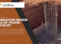Foundation Design rule-of-thumb checklist
